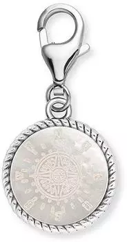 Engelsrufer Charm-Anh&auml;nger "Windrose" Sterling Silber mit Perlmutt (ERC-ORNAWINDROSE-PE)