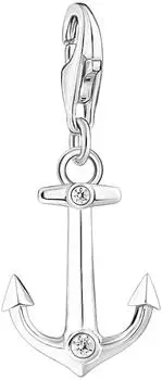 Thomas Sabo Charm-Anhänger Anker, Sterlingsilber 925, Zirkonia (2166-051-21)