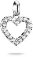 THOMAS SABO Charm Herz "Charm Herz - Connect" mit Rubin (synth.), Zirkonia (synth.)
