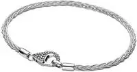 Pandora 594462C01 Damenarmband Silber Fuchsschwanz mit Pav&eacute;-Verschluss