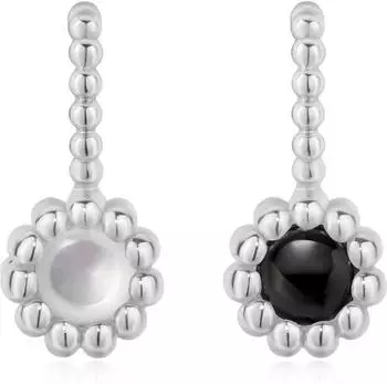 Ania Haie Pop Charms Anhänger Silber, schwarzer Onyx & Perlmutt (NC060-11H)