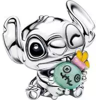 Pandora 794554C01 Charm 925 Silber Disney Stitch und Schrulle