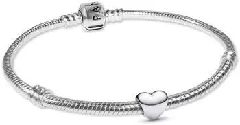Pandora Damen Charm-Armband Starter-Set mit Mini Herz, Silber (21492-19)