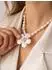 PURELEI Pearly Flower Charm, Edelstahl, Muschelperlen (26111-Charm-Pearly-Flower)