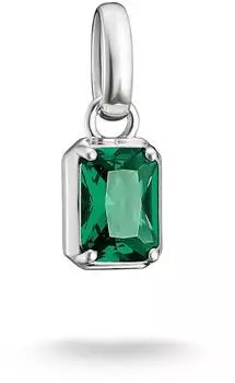 Thomas Sabo Charm-Anhänger Geburtsstein Mai, silber, grün (CC1333-699-6)