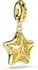 Swarovski Sublima Charm, Rundschliff, Stern, gelb, 18K goldbeschichtet