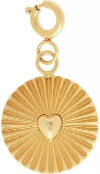 Guido Maria Kretschmer Charm Anhänger Herz, Edelstahl, gelbgold (89231209)