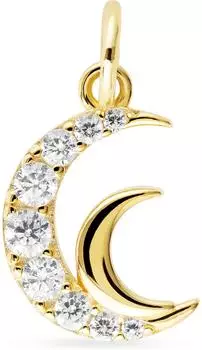 FAVS Charm Mix & Match Mond 925er Silber Zirkonia, gelbgold (89231807)