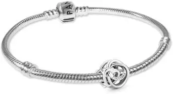Pandora Charm-Armband Geschenk-Set "Familie für Immer", Silber 925, 21cm (21516-21)