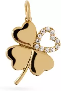 FAVS Charm Mix & Match Damen, 925er Silber, Zirkonia, vergoldet (89231784)