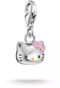 Thomas Sabo Charm Hello Kitty Schleife pink, Feinsilber (2251-M06-9)