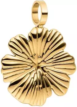 PURELEI Share Aloha Charm Hibiskusblüte, Edelstahl, gold