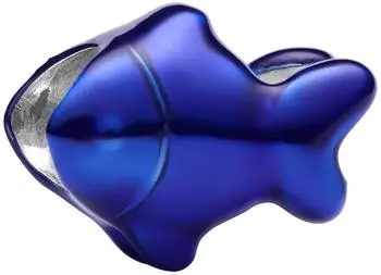 Pandora Blauer Fisch Mini-Charm, Sterling-Silber, blaue Emaille (794899C01)