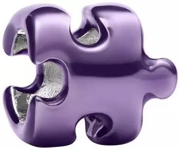 Pandora Puzzleteil Mini-Charm, lila, Sterling-Silber (794816C02)