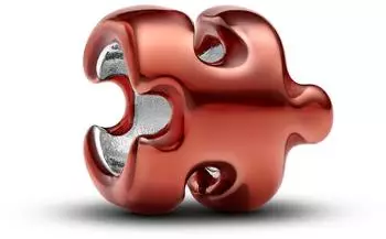 Pandora Mini-Charm Puzzleteil orange, Sterling-Silber (794816C01)