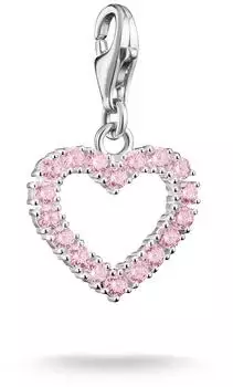 Thomas Sabo Charm Anh&auml;nger Pink Heart, Sterlingsilber (2241-051-9)