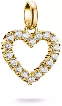 Thomas Sabo Charm Club Connect Herz Anh&auml;nger vergoldet (CC1237-414-14)