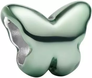 Pandora Mini-Charm Gr&uuml;ner Schmetterling, Sterling-Silber, Emaille (794783C01)