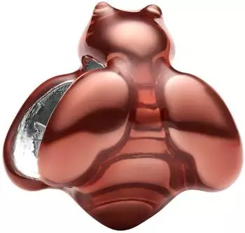 Pandora Mini-Charm orangefarbene Biene, Sterling-Silber, Emaille (794903C01)