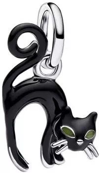Pandora Schwarze Katze Charm-Anh&auml;nger, Sterling-Silber (794769C01)