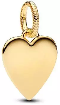 Pandora Gravierbarer Herz Charm-Anh&auml;nger, vergoldet (368914C00)