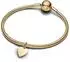 Pandora Gravierbarer Herz Charm-Anhänger, vergoldet (368914C00)