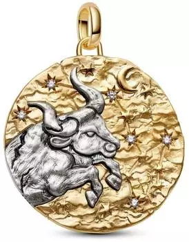 Pandora ME Medaillon gro&szlig; Sternzeichen Stier, Bicolor, Zirkonia (794998C01)