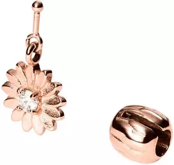 PURELEI LEI Sunflower Charm Anh&auml;nger, Edelstahl ros&eacute;vergoldet
