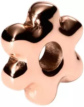 PURELEI LEI Flower Bubble Charm, Edelstahl ros&eacute;vergoldet