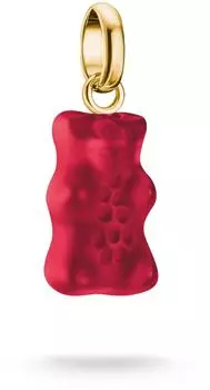 Thomas Sabo Charm-Goldb&auml;ren-Anh&auml;nger rot, 18k vergoldet (CC1275-413-10)