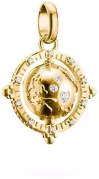 Thomas Sabo Charm-Anh&auml;nger Globus goldfarben (CC1348-M01-14)
