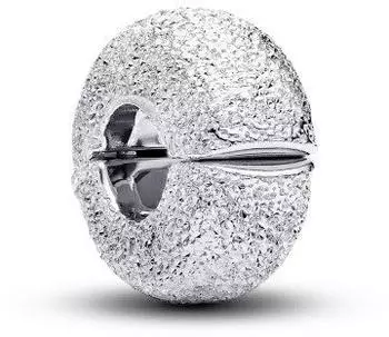 Pandora Strukturierter Mini Clip-Charm Sterling-Silber (794771C00)