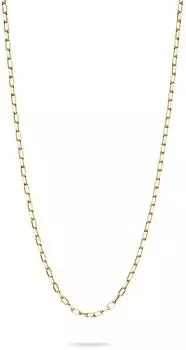 Thomas Sabo Paperclip Charm-Kette vergoldet, 925 Silber, 70cm (KE2328-413-39-L70V)