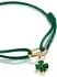 Thomas Sabo Charm-Anhänger Kleeblatt, goldfarben, grüne Steine (CC1326-M01-6)