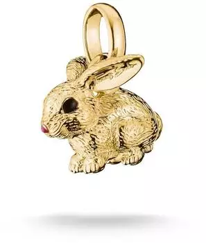Thomas Sabo Charm Anh&auml;nger Hase, 18k vergoldet (CC1350-M05-39)