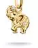 Thomas Sabo Charm Club Connect Elefanten-Anhänger, 18k vergoldet (CC1327-M05-14)