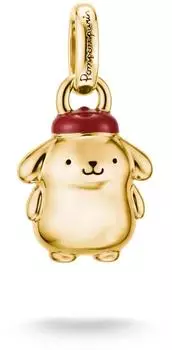 Thomas Sabo Hello Kitty Charm Pompompurin, Emaille, gelbgoldfarben (CC1372-M05-39)