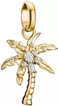 Thomas Sabo Palmen Kettenanhänger vergoldet mit Zirkonia (CC1354-M01-14)