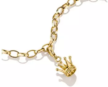 Thomas Sabo Charm-Anhänger Krone, 18k vergoldet (0887-M01-39)