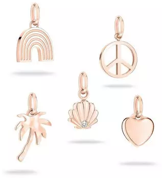Tamaris Multipack All About Beads Anh&auml;nger-Set ros&eacute;gold Edelstahl Damen (TJ-0641-P-05)
