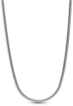 Pandora Moments Slim Snake Chain Halskette, Sterling Silber, 45cm (395061C00-45)