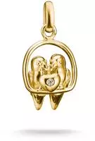 THOMAS SABO Charm-Einh&auml;nger "Charm Lovebird vergoldet - Connect" mit Zirkonia
