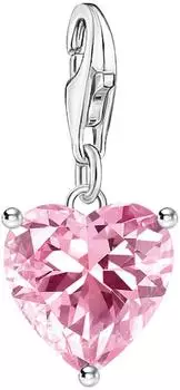 Thomas Sabo Charm-Anhänger Herz, silber, rosa (2205-051-9)