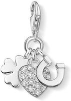 THOMAS SABO Charm-Einh&auml;nger "Gl&uuml;ck" mit Zirkonia (synth.)