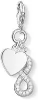 THOMAS SABO Charm-Einh&auml;nger "Herz mit Infinity" mit Zirkonia (synth.)