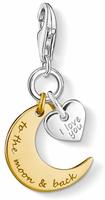 THOMAS SABO Charm-Einh&auml;nger "Mond & Herz I LOVE YOU TO THE MOON & BACK"