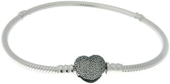 Pandora Armband mit Pavé-Herz-Verschluss (590727CZ-16)