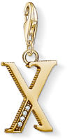 Thomas Sabo 1630-414-39 Charm-Anh&auml;nger Buchstabe X vergoldet