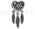 Pandora Openwork Heart & Three Feathers Dreamcatcher Charm