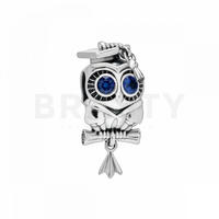 Pandora 798907C01 Silber Bead-Charm Weise Eule Schulabschluss